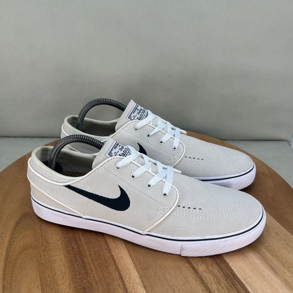 Nike SB Stefan Janoski OG+ Alabaster Black Skate Shoes FD6757-100 Mens Size 9.5